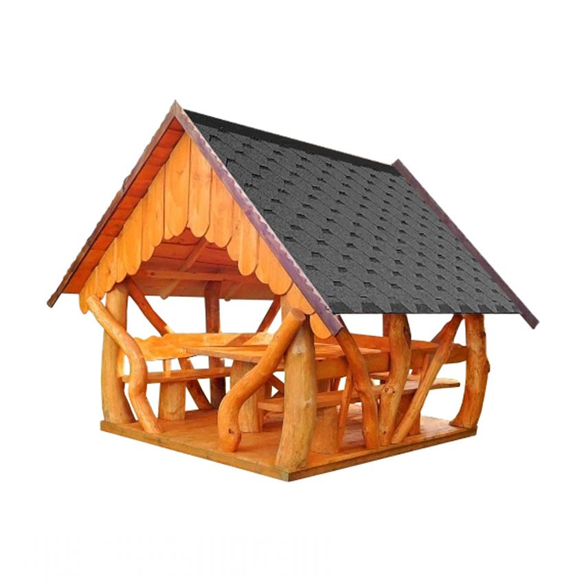250 x 250 Rustic Log Garden Gazebo 250 x 250 Rustic Log Garden Gazebo