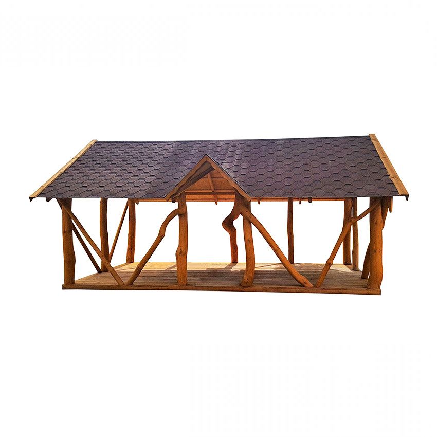 600 x 300 Rustic Log Garden Gazebo 600 x 300 Rustic Log Garden Gazebo