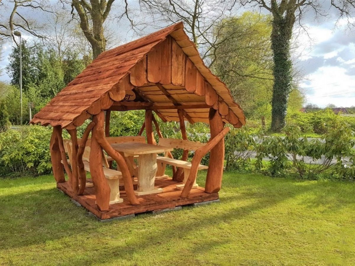 200 | 250 Rustic Timber Log Gazebo - Out of the Woods Gazebos